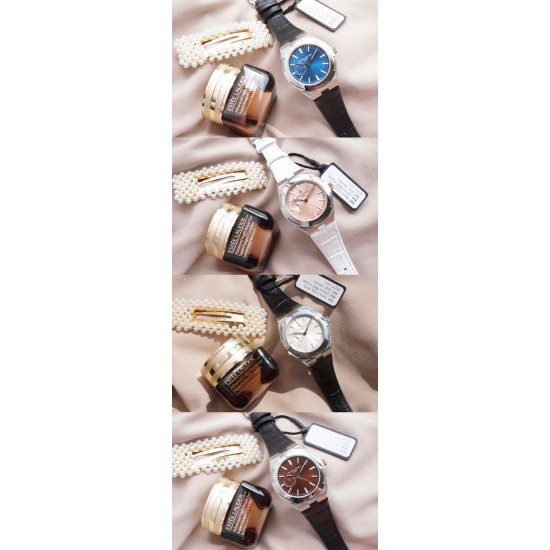 ★实拍 女神推荐款【Vacheron Constantin江诗丹顿】纵横四海系列OVERSEAS女款小号型【表壳】表径3610.8mm 质感细腻大方 84颗圆形切割施华洛水钻璀璨夺目 蓝宝石镜面永不刮花【表盘】大三针的设计 简约大方 旭日纹缎面拉丝的工艺处理 深邃优雅 18k金时标均带白色夜光涂层【机芯】CITIZEN8系列改Cal.5300机芯(机芯稳定零返修 )后原装18k纳米镀金质摆陀【表带扣】半马其他十字三片折叠式表扣 进口牛皮表带越欣赏 越懂欣赏 ★实拍 女神推荐款【Vacheron Constantin江诗丹顿】纵横四海系列OVERSEAS女款小号型【表壳】表径3610.8mm 质感细腻大方 84颗圆形切割施华洛水钻璀璨夺目 蓝宝石镜面永不刮花【表盘】大三针的设计 简约大方 旭日纹缎面拉丝的工艺处理 深邃优雅 18k金时标均带白色夜光涂层【机芯】CITIZEN8系列改Cal.5300机芯(机芯稳定零返修 )后原装18k纳米镀金质摆陀【表带扣】半马其他十字三片折叠式表扣 进口牛皮表带越欣赏 越懂欣赏