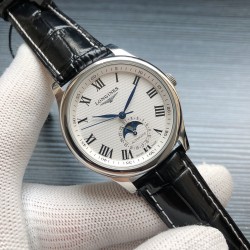2019浪琴官网新品v2版本浪琴 LONGINES L33 名匠系列月相 市场上唯一一家官方1:1复刻版本，不惜成本[强]升级瑞机壳套字面，原装月相，区别市场普通版本 配置全自动机械机芯，316L精钢，蓝宝石镜面，尺寸39.5mm专柜同步，SJ出品让表又再次刷新高性价比的购表体验