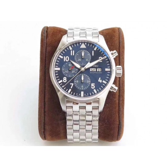 ZF出品 IWC 万国 3777飞行员计时系列,机芯同步原装,表针尾部微微弯曲,双面防眩晕蓝色镀膜。成就此非凡经典!腕表尺寸43mmX15mm! ZF出品 IWC 万国 3777飞行员计时系列,机芯同步原装,表针尾部微微弯曲,双面防眩晕蓝色镀膜。成就此非凡经典!腕表尺寸43mmX15mm!