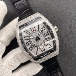 法兰克 穆勒 ❤️Franck Muller V45 SC DT系列⌚️54*42*15mm 瑞士2824全自动机械机芯 蓝光镀膜玻璃 316精钢鑫表壳 3D立体字面 牛皮表带底部橡胶  针扣   糅合运动设计风格 中间完美弧线夹层设计 尽显绅士品味 一如既往的酷