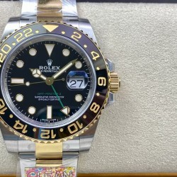 ROLEX 劳力士 GMT格林尼治型 尺寸40mm！精钢表壳表链，蓝宝石镜面，超级夜光，双向陶瓷旋转表圈，原装折叠扣！