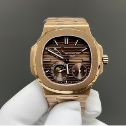 今日推荐GR 百达翡丽 总裁5712 玫瑰金棕盘 40mm cal.240机芯  顶级品质 出货实拍✈️