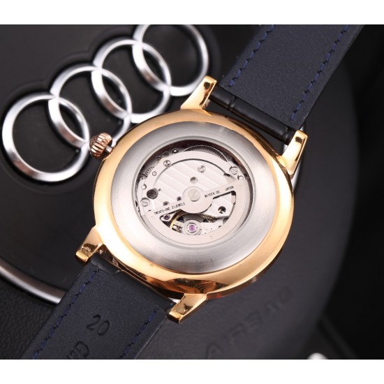 实物拍摄品牌：劳力士-ROLEX 类型：[酷]男士腕表表壳：316精钢（做工优质）表带：进口小牛皮/316精钢(两种可选)机芯：进口8217全自动机械机芯（走时稳定）玻璃：高级强化镀膜镜面尺寸：直径40mm，厚度12mm