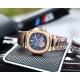 百达翡丽-Patek Philipp运动系列鹦鹉螺系列顶级多功能男士腕表 GD原版 专注西铁城新机 最大限还原正品 搭载零返修全新日本原装西铁城82S7自动机械机芯 百达翡logo独立小L精钢表壳CNC顶级工艺 防刮蓝宝石玻璃 真牛皮表带配原装表扣或精钢表链可选 [玫瑰][玫瑰][玫瑰]尺寸：43/11.5mm