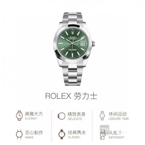 ROLEX 劳力士 蚝式恒动日志型41mm系列腕表,直径41mm,经典的蚝式表壳搭配三角坑纹外圈,把头采用旋入式设计,抗刮损蓝水晶玻璃,防反光凸透式放大(2.5倍)日历窗,隐蔽式摺叠皇冠带扣,矜持有度秀而不媚 恒久优雅! ROLEX 劳力士 蚝式恒动日志型41mm系列腕表,直径41mm,经典的蚝式表壳搭配三角坑纹外圈,把头采用旋入式设计,抗刮损蓝水晶玻璃,防反光凸透式放大(2.5倍)日历窗,隐蔽式摺叠皇冠带扣,矜持有度秀而不媚 恒久优雅!