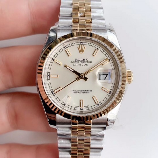 劳力士 ROLEX DATEJUST 日志型36mm系列腕表，搭载全自动机械机芯，精钢表带！