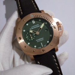 [机智][机智]沛纳海LUMINOR 1950系列，型号PAM00382,直径47mm，厚度15mm,316L精钢玫瑰金壳，高硬度矿物质玻璃，进口意大利牛皮，装配天津全自动机芯。❤ ❤