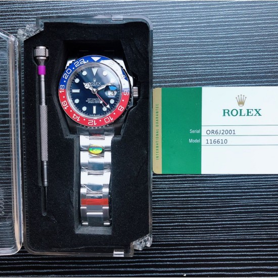 N厂 复刻 ROLEX 劳力士 GMT MASTERⅡ 格林尼治型 116719-BLRO 两地时间腕表 格林尼治2 搭载904L精钢表壳 黑色陶瓷表圈 第二时区刻度电镀18K金 蓝宝石镜面 黑色表盘 蓝色夜光刻度 3285与3186机芯 时针单独调 GMT针在时针表面 折叠保险表扣(有20mm可调) 40mm 三杰精致推荐瑞士男士机械腕表 SJ为你精心挑选超真实实物图拍摄 N厂 复刻 ROLEX 劳力士 GMT MASTERⅡ 格林尼治型 116719-BLRO 两地时间腕表 格林尼治2 搭载904L精钢表壳 黑色陶瓷表圈 第二时区刻度电镀18K金 蓝宝石镜面 黑色表盘 蓝色夜光刻度 3285与3186机芯 时针单独调 GMT针在时针表面 折叠保险表扣(有20mm可调) 40mm 三杰精致推荐瑞士男士机械腕表 SJ为你精心挑选超真实实物图拍摄