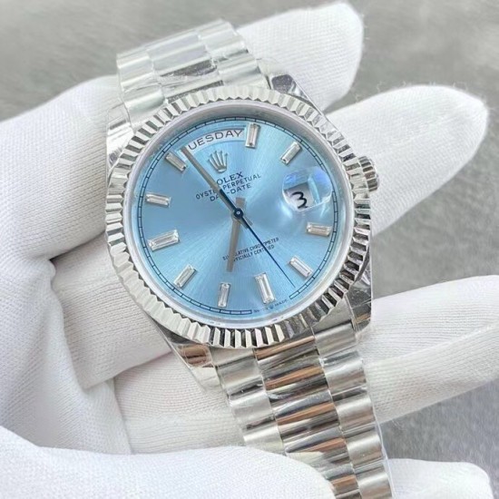 ROLEX 劳力士 冰蓝 星期日历～