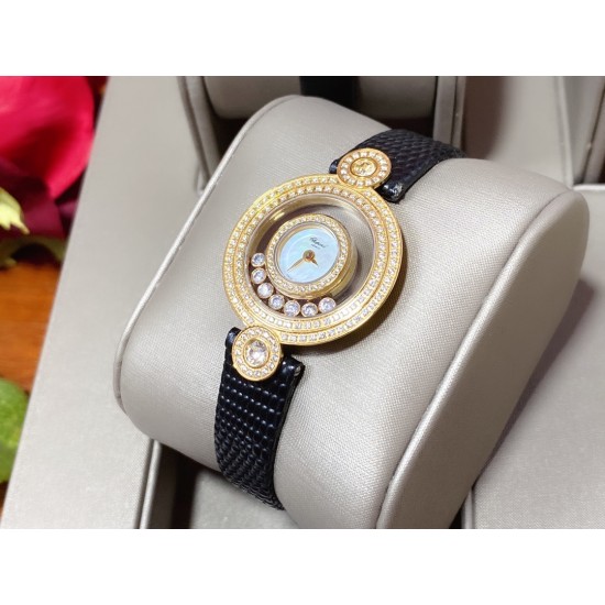 实拍 萧邦 Chopard 小圆双包双排钻 Happy Stort 珠表 内、外蓝宝石水晶玻璃 微型按调EAT瑞士机芯 密爪包镶钻!新潮珍珠贝母表盘刻度 款型特色鲜明。表壳尺寸约:28mm 实拍 萧邦 Chopard 小圆双包双排钻 Happy Stort 珠表 内、外蓝宝石水晶玻璃 微型按调EAT瑞士机芯 密爪包镶钻!新潮珍珠贝母表盘刻度 款型特色鲜明。表壳尺寸约:28mm