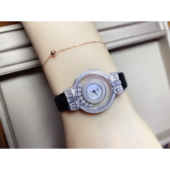 实拍 (蝴蝶结)chopard-happy Sport 萧邦HAPPY DIAMONDS系列快乐钻 腕表蓝宝石玻璃镜面 原厂瑞士石英机芯 镜面内自由滑动快乐钻 钻石围绕表盘回旋起舞 制作精巧双层透明跳跃时尚的设计风格,完美女性的前卫、大方、秀气的特质,内、外蓝宝石玻璃 ,微型按调EAT瑞士石英机,表壳直径约28mm 实拍 (蝴蝶结)chopard-happy Sport 萧邦HAPPY DIAMONDS系列快乐钻 腕表蓝宝石玻璃镜面 原厂瑞士石英机芯 镜面内自由滑动快乐钻 钻石围绕表盘回旋起舞 制作精巧双层透明跳跃时尚的设计风格,完美女性的前卫、大方、秀气的特质,内、外蓝宝石玻璃 ,微型按调EAT瑞士石英机,表壳直径约28mm