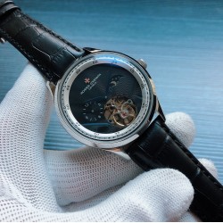 【品牌】江诗丹顿-Vacheron Constantin 【类型】男士腕表 B7 【机芯】全自动机械机芯【材质】316L精钢表壳【表带】真皮表带/钢带（可选）【表镜】矿物强化玻璃镜面 【尺寸】直径42mm 厚度13mm【特性】飞轮精选大三针机械男表、独特魅力、非凡气势！ 三杰精致推荐男士机械腕表 SJ为你精心设计超真实实物图拍摄