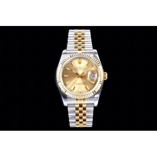 ROLEX 劳力士 DATEJUST 日志型 36mm 系列腕表，表壳表带运用精钢铸造而成，并行代购版DATEJUST，重新定义最高品质的DATEJUST副本[拳头]
