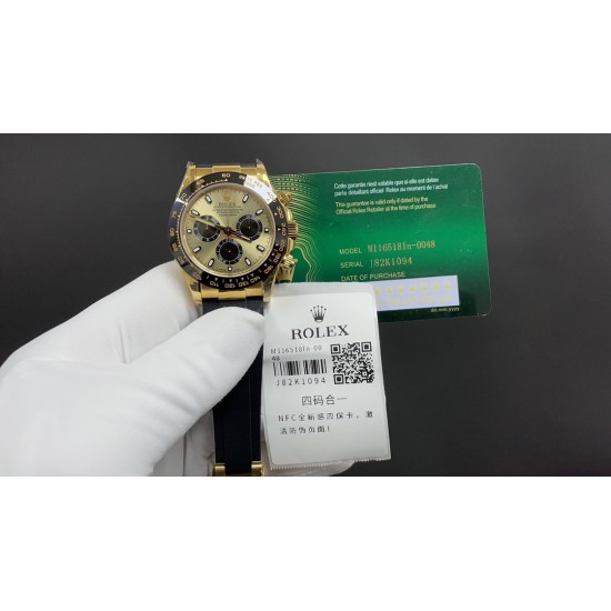 今日推荐劳力士 余文乐 带NFC芯片感应保卡 四码合一 40mm  厚12.2mm 7750一档机 顶级品质 出货实拍✈️