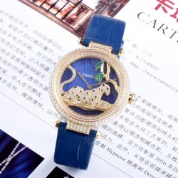 ⏱创意是一种态度，一种对生命的主动、积极、自主的态度。今天，腕表之家编辑就给大家介绍卡地亚创意宝石腕表系列HPI00776腕表，细赏这款腕表，盘面具体形象中折射着丝丝抽象韵味，微妙的剪影蕴藏深深哲理。千万别让你的逻辑思维完爆头脑、占了上风，且跟编辑共同走进这款别具匠心的创意腕表，俯仰之间，就宛如置身另一种境界。CARTIER卡地亚创意宝石腕表系列HPI00776腕表（关键词：创意宝石腕表系列，瑞士石英，镶钻的豹子）。01-03