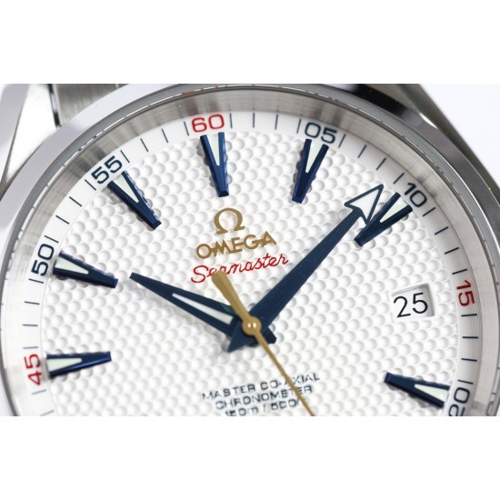 VS欧米茄海马Aqua Terra “莱德杯”限量版 金针队长 41.5mm搭载1:1 8500机芯全新上市!1:装饰独特的 高尔夫球状机构银色表盘,搭载18K 黄金秒针 白蓝红金四色呼应莱德杯色彩组合。2: 与正品一致1:1自动上链同轴机芯,双向上链系统能缩短上链时间。3:自动陀上饰有独特的阿拉伯日内瓦波纹,陀上印着莱德杯标志。喜欢金针队长 还有个不二的选择! VS欧米茄海马Aqua Terra “莱德杯”限量版 金针队长 41.5mm搭载1:1 8500机芯全新上市!1:装饰独特的 高尔夫球状机构银色表盘,搭载18K 黄金秒针 白蓝红金四色呼应莱德杯色彩组合。2: 与正品一致1:1自动上链同轴机芯,双向上链系统能缩短上链时间。3:自动陀上饰有独特的阿拉伯日内瓦波纹,陀上印着莱德杯标志。喜欢金针队长 还有个不二的选择!