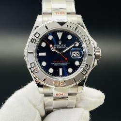 【DR Factory墙裂推荐】V2升级版 市场最高版本 Rolex劳.力士Yacht-Master超级进口904L游艇40毫米系列！1⃣️表带和表壳均为进口904钢铸造而成（打磨和抛光各个细节均非常细腻）手感十足.2⃣️圈口与正品一致的冲压下去（使之圈口与边缘无缝而且平整）3⃣️字面的颜色和放射纹工艺与正品基本一致[拳头][拳头][拳头]最强版904钢YM-游艇系列！DR Factory出品 必属精品 欢迎您的品鉴！