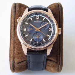 男人魅力新款 Jaeger-LeCoultre 积家 北宸系列 Geographic WT 地理学家世界时腕表采用蓝黑渐变色与全黑色表盘 腕表的凸缘显示全球24个时区 佩戴者可透过10时位置的表冠设定 尺寸42mm表壳 316L钢壳 搭配拱蓝宝石“锅盖”镜面 复刻版：936A/1自动上链 技术无与伦比 城市名部分以乳白色为基底 2时位置的日历显示 6时位置的第二时区显示和10时位置的动力储存显示副表盘饰以太阳放射状饰纹 原装折叠扣！