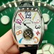 法兰克 穆勒(Franck Muller)⌚️55*42*13mm ️全自动机械机芯双面小牛皮原装针扣酒桶形拱桥状精丝拉砂壳个性 时尚 前卫 一如既往的酷 法兰克 穆勒(Franck Muller)⌚️55*42*13mm ️全自动机械机芯双面小牛皮原装针扣酒桶形拱桥状精丝拉砂壳个性 时尚 前卫 一如既往的酷