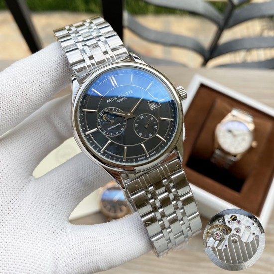 百达翡丽 Patek.Philippe精品男士腕表,四针分离搭载月相设计,技艺精湛,独具匠心,尊贵大气,绅士风范。采用全自动机械机芯,顶级316精钢表壳表带,矿物质超强镜面,尺寸42-13 百达翡丽 Patek.Philippe精品男士腕表,四针分离搭载月相设计,技艺精湛,独具匠心,尊贵大气,绅士风范。采用全自动机械机芯,顶级316精钢表壳表带,矿物质超强镜面,尺寸42-13