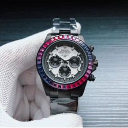 N厂做工 劳力士 ROLEX X43 迪通拿系列男士多功能机械腕表 尺寸：42mm12mm机芯：全自动机械机芯 镜面：蓝宝石玻璃镜面 材料：316精钢鑫表壳 表扣：原装折叠扣 三杰精致推荐男士机械休闲商务腕表 SJ为你精心打造超真实实物图拍摄 让你超真实实物图体验