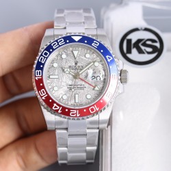 顶级做工KS出品：新款ROLEX劳力士格林尼治型ll系列m126719blro-0002腕表！【表镜】抗刮损蓝水晶玻璃，防反光凸透式放大日历窗【表壳】上链表冠，旋入式三扣锁三重防水系统【机芯】稳定复刻2836自动机械机芯、【表带】蚝式三节表链【尺寸】40x13mm，蓝宝石镜面，超强夜光，折叠扣，防水大于100米