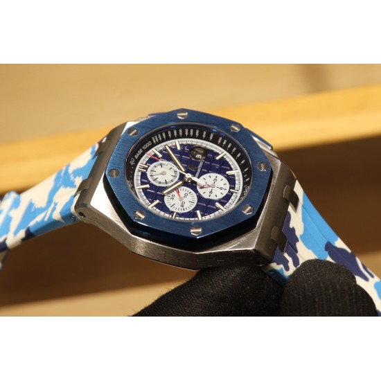随机送迷彩橡胶带一副品牌:爱彼 Audemars Piguet系列:皇家橡树离岸型限量多功能机械腕表尺寸:44MM13MM机芯:复刻原装3126全自动机械机芯镜面:反炫光处理蓝宝石水晶玻璃材料:进口316精钢鑫表壳表带: 进口橡胶表带表扣: 原装针扣(H厂出品,市场最高版本,超高品质,超A做工,非市场普通货,硬汉必备神器) 随机送迷彩橡胶带一副品牌:爱彼 Audemars Piguet系列:皇家橡树离岸型限量多功能机械腕表尺寸:44MM13MM机芯:复刻原装3126全自动机械机芯镜面:反炫光处理蓝宝石水晶玻璃材料:进口316精钢鑫表壳表带: 进口橡胶表带表扣: 原装针扣(H厂出品,市场最高版本,超高品质,超A做工,非市场普通货,硬汉必备神器)