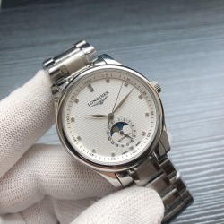 浪琴官网新品v2版本浪琴 LONGINES L33 名匠系列月相 市场上唯一一家官方1:1复刻版本，不惜成本[强]升级瑞机壳套字面，原装月相，区别市场普通版本 配置全自动机械机芯，316L精钢，蓝宝石镜面，尺寸39.5mm专柜同步，SJ出品让表又再次刷新高性价比的购表体验 三杰精致推荐男士机械腕表 SJ为你精心打造超真实实物图拍摄