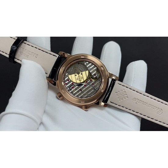 今日推荐百达翡丽 星空5102天月款 玫瑰金黑面 43mm 9015机 顶级品质 出货实拍✈️