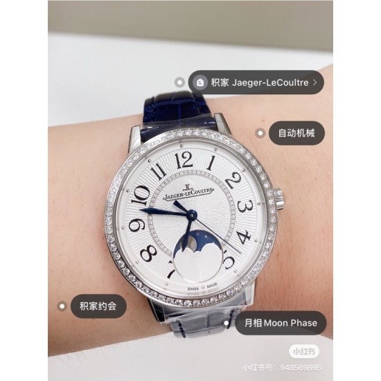 实拍 v18出品 狠货来袭 石英最高版本积家 约会大师系列 最新日月星辰 烤蓝针 表盘:立体太阳纹路、镶钻表盘、台湾厂立体数字真!太阳月亮浮现出立体效果!壳套:珠宝镶钻表壳、316L精钢、深度防水!玻璃:采用蓝宝石水晶表镜针:瑞士进口烤蓝色针表带:美洲鳄鱼皮表带尺寸:直径33mm,厚度8.5mm机芯:瑞士进口机芯瑞士质量保证零0⃣️返修 深度防水! 实拍 v18出品 狠货来袭 石英最高版本积家 约会大师系列 最新日月星辰 烤蓝针 表盘:立体太阳纹路、镶钻表盘、台湾厂立体数字真!太阳月亮浮现出立体效果!壳套:珠宝镶钻表壳、316L精钢、深度防水!玻璃:采用蓝宝石水晶表镜针:瑞士进口烤蓝色针表带:美洲鳄鱼皮表带尺寸:直径33mm,厚度8.5mm机芯:瑞士进口机芯瑞士质量保证零0⃣️返修 深度防水!
