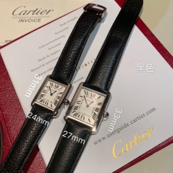 实拍 Cartier 卡地亚 Tank坦克系列方型石英女表手表，TW最新力作！强烈推荐。小方卡表壳采用上下横度手工打磨，左右立体感似平似圆。均予2017年新版卡地亚坦克系列保持一致。支持对比专柜。包括水波纹皮带纹路与弧度设计体现超强做工，底皮真正意大利牛皮颜色对版 ，底盖均衡密度拉丝 。1字弧度高吻合螺丝完美结合。表扣采用拉砂刻体，ZP打版了货，可随意出入专柜无压力小号尺寸：31mmx 24mm，厚6mm中号尺寸：33mmx 27mm，厚6mm