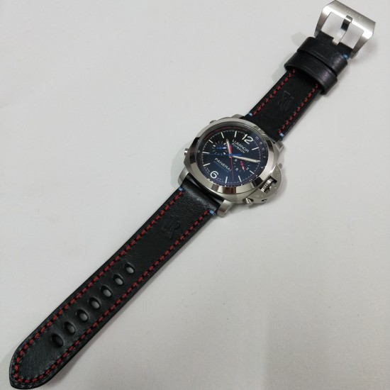 ❤ ❤ 品牌:沛纳海 PANERAI系列:Luminor 1950系列,美洲帆船赛纪念款型号:PAM00725尺寸:直径44MM,厚度15MM玻璃:加强矿物质玻璃表壳:316L精钢白壳表带:进口意大利牛皮机芯:天津全自动机芯卓越品质，精细做工，欢迎转载！[拥抱][拥抱]
