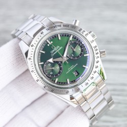 OMEGA 欧米茄 OB2 超霸系列跑秒计时机械男表 9300自动机芯 双面凸型镜面 搭配316L精钢表带 超强夜光 超强防水性能  直径：42mm 机芯结构跟正品一模一样 毫无破绽 堪称完美