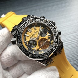 品牌：爱彼-Audemars Piguet系列：皇家橡树系列 A42 款式：AP 男士多功能机械腕表机芯型号：全自动多功能机械机芯表径：42毫米表壳 材质：316精钢鑫表壳表镜材质：蓝宝石玻璃 三杰精致推荐男士机械腕表 SJ为你精心打造超真实实物图拍摄