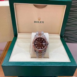 ROLEX 劳力士 咖啡色面 日志～
