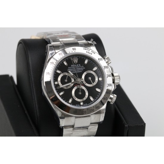 GM超神之作 ROLEX DAYTONA劳力士迪通拿904L全新最强版本 1:完美修改了避针高底位置与正品一致2:904L表扣更细腻更完美3:市面上唯一做出了与正品质感一致的包超薄金属钢片的oysterflex胶带【能与正品互换通用 质感相符】[拳头][拳头][拳头]完美修正十年间所有副本的不足和缺陷，陶瓷圈口！4130机芯，攻克机芯厚度，使壳身厚度达到与正品一致，壳身和字面颜色更细腻做出了与正品一致的视觉效果，并搭配劳力士专用盒子。【GM出品】