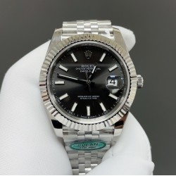 今日推荐劳力士 白壳灰面日志 配NFC芯片感应保卡 41mm 3235机 顶级品质 出货实拍✈️