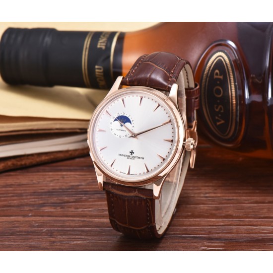 最新款江诗丹顿(Vacheron Constantin)传承系列9位24时真日⭐️月星辰全面推出,成功商务人士必备,采用全自动进口机芯(零返修、零故障)顶级316精钢表壳,原装按扣 进口小牛皮,锅盖玻璃,做工一流,型男必备。送礼极佳,先下手为强! 最新款江诗丹顿(Vacheron Constantin)传承系列9位24时真日⭐️月星辰全面推出,成功商务人士必备,采用全自动进口机芯(零返修、零故障)顶级316精钢表壳,原装按扣 进口小牛皮,锅盖玻璃,做工一流,型男必备。送礼极佳,先下手为强!
