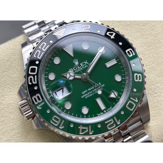 ROLEX 劳力士 格林尼治 GMT，圈口过渡无痕，搭载3285一体机，做工极好！贵金属钢印扣子！