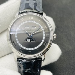 【BP Factory2023最新力作】市场最高版本 宝珀五十寻系列，5054-1110-B52A腕表：1⃣️大三针夜光设计，适合运动和商务的您！2⃣️直径43毫米！3⃣️搭载6654.P自动机械机芯，具备星期显示，日期显示。月份显示，年份显示，月相显示，壳身轮廓分明，线条清晰！大将风范！4⃣️优雅、律动之下隐藏着刚毅成熟的美。满足运动，商务，多功能性佩戴。BP诚意之作 值得您拥有！