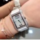实拍 PATEK PHILIPPE百达翡丽系列 女士腕表(白金表壳搭配沙丁布带,表圈镶嵌天然锆石,蓝宝石玻璃,搭载瑞士石英机芯,尺寸30*34*7毫米) 实拍 PATEK PHILIPPE百达翡丽系列 女士腕表(白金表壳搭配沙丁布带,表圈镶嵌天然锆石,蓝宝石玻璃,搭载瑞士石英机芯,尺寸30*34*7毫米)