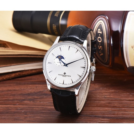 最新款江诗丹顿(Vacheron Constantin)传承系列9位24时真日⭐️月星辰全面推出,成功商务人士必备,采用全自动进口机芯(零返修、零故障)顶级316精钢表壳,原装按扣 进口小牛皮,锅盖玻璃,做工一流,型男必备。送礼极佳,先下手为强! 最新款江诗丹顿(Vacheron Constantin)传承系列9位24时真日⭐️月星辰全面推出,成功商务人士必备,采用全自动进口机芯(零返修、零故障)顶级316精钢表壳,原装按扣 进口小牛皮,锅盖玻璃,做工一流,型男必备。送礼极佳,先下手为强!