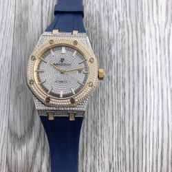 爱彼 Audemars Piguet   MR1 皇家橡树系列 15400 阿拉伯数️方钻手表 搭载316L不锈精钢表壳 实心厚重钢带精选进口奥地利水钻 光彩闪耀 搭载2813改3120全自动机芯  精准稳定走时 耗时12个月改装还原正品AP满钻效果，尺寸41.5x12mm 重量170g