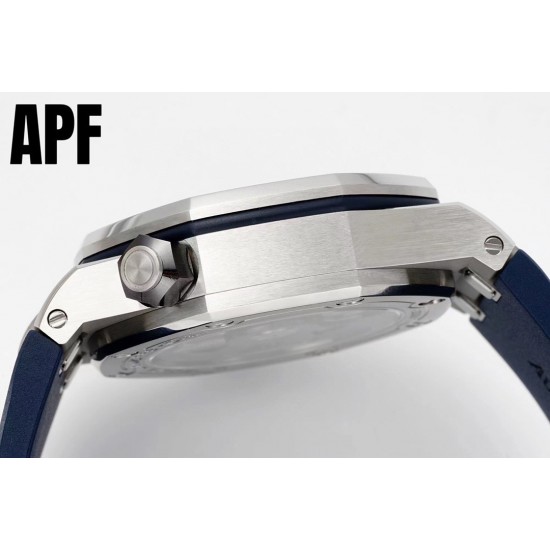 新配色到货 APF厂新款亮相专注 AP 爱彼 潜水表15720腕表 【购入原装拆机复刻】所有细节都同步原装 秒杀市面上同系列 1.搭载4308机芯同步原装7点位置摆轮,2.原装陶瓷旋入式表冠,10点位置表冠内部齿轮同步原装齿轮数量121个,完成原装调节手感一致效果。3.表带原装氟橡胶可替换式橡胶。4.表扣可替换原装可开口快拆。5.日历颜色同步原装配对字面颜色。6.全表字面内圈夜光采用瑞士C3夜光粉,在紫光灯下可以匹对原装发光效果达到乱真工艺。7.表盘工艺原装一样双层夹层日历窗口搭配蓝宝石微型放大镜。 新配色到货 APF厂新款亮相专注 AP 爱彼 潜水表15720腕表 【购入原装拆机复刻】所有细节都同步原装 秒杀市面上同系列 1.搭载4308机芯同步原装7点位置摆轮,2.原装陶瓷旋入式表冠,10点位置表冠内部齿轮同步原装齿轮数量121个,完成原装调节手感一致效果。3.表带原装氟橡胶可替换式橡胶。4.表扣可替换原装可开口快拆。5.日历颜色同步原装配对字面颜色。6.全表字面内圈夜光采用瑞士C3夜光粉,在紫光灯下可以匹对原装发光效果达到乱真工艺。7.表盘工艺原装一样双层夹层日历窗口搭配蓝宝石微型放大镜。