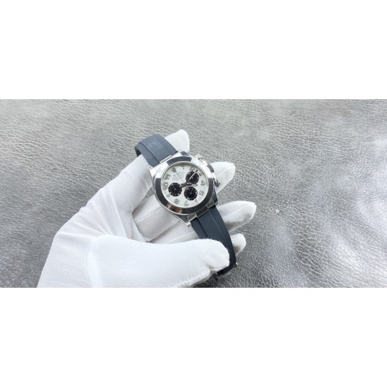 （严选）劳力士迪通拿系列，熊猫数字盘！搭载丹东厂的4130机芯，40mm直径，12.2厚度！c厂出品，出货实拍