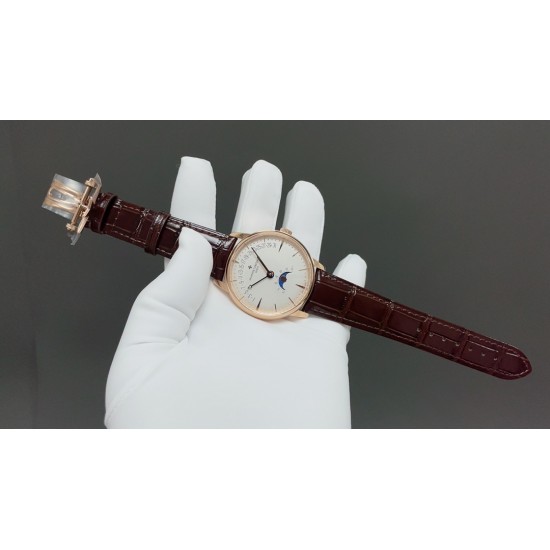 今日推荐江诗丹顿 传承4010U 玫瑰金白面 42mm Cal2460机 顶级品质 出货实拍✈️