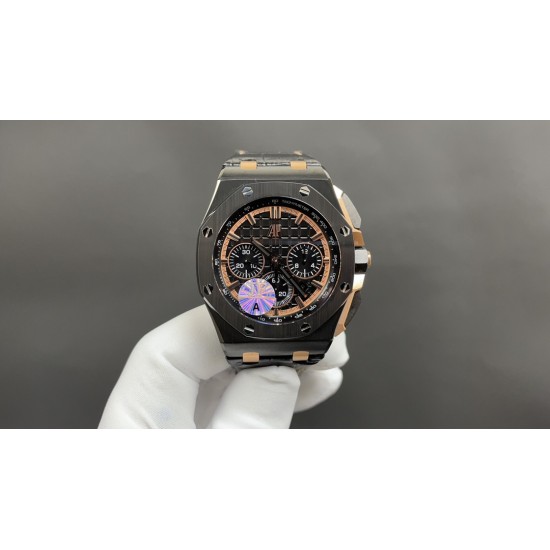 今日推荐爱彼皇家橡树 黑陶 44mm 3126机  顶级品质 出货实拍✈️