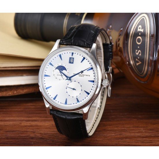 江诗丹顿(Vacheron Constantin)传承系列9位24时真日⭐️月星辰12位独特日历窗全面推出,成功商务人士必备,采用全自动进口机芯(零返修、零故障)顶级316精钢表壳,原装按扣 进口小牛皮,锅盖玻璃,做工一流,型男必备。送礼极佳,先下手为强! 江诗丹顿(Vacheron Constantin)传承系列9位24时真日⭐️月星辰12位独特日历窗全面推出,成功商务人士必备,采用全自动进口机芯(零返修、零故障)顶级316精钢表壳,原装按扣 进口小牛皮,锅盖玻璃,做工一流,型男必备。送礼极佳,先下手为强!
