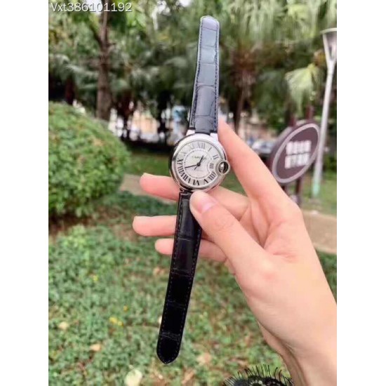 商品编号:38610119CARTIER 卡地亚蓝汽球V2版 中号33MM 1比1壳带 全自动机芯｛进口机芯｝双卜形蓝宝石水晶玻璃[色][色]商品规格:默认规格