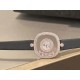 品牌：Chopard-萧邦最新款方形Happy Diamonds❤️瑞士原厂石英机芯 五颗快乐钻石在表盘自由流动  电镀18k金好货不等人哦～[机智]